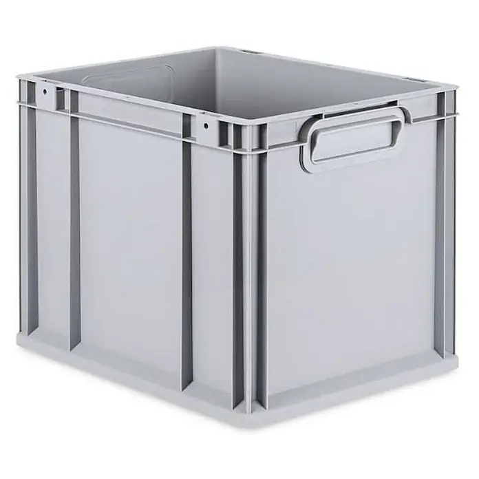 Proregal Euroboxen-Set 4x Eurobox NextGen Grip - Kunststoff, Grau, 4 Stk. - Graue Eurobox aus Kunststoff mit Griffen, ideal für Lagerung und Transport. Robust und vielseitig einsetzbar.
