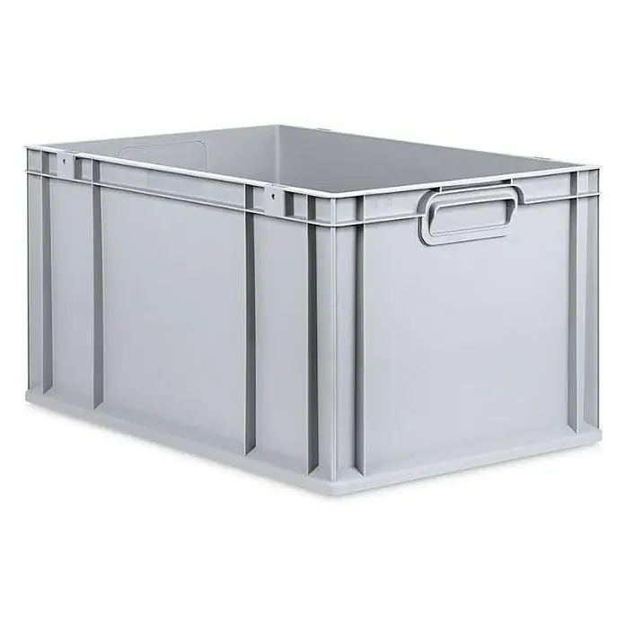 Proregal Euroboxen-Set 3x Eurobox NextGen Economy - Kunststoff, Grau, 3 Stk. - Graue Kunststoffbox mit Griffen, ideal für Lagerung und Organisation. Die robuste Box bietet praktische Aufbewahrungsmöglichkeiten.