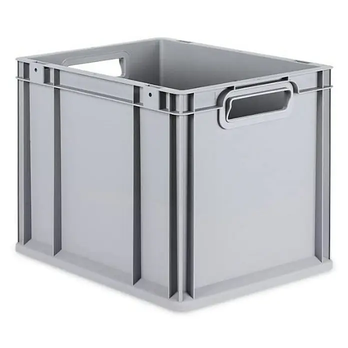 Proregal Euroboxen-Set 10x Eurobox NextGen Economy - Kunststoff, Grau, 10 Stk. - Graue Lagerbox aus Kunststoff mit praktischen Griffen für einfachen Transport und Lagerung.