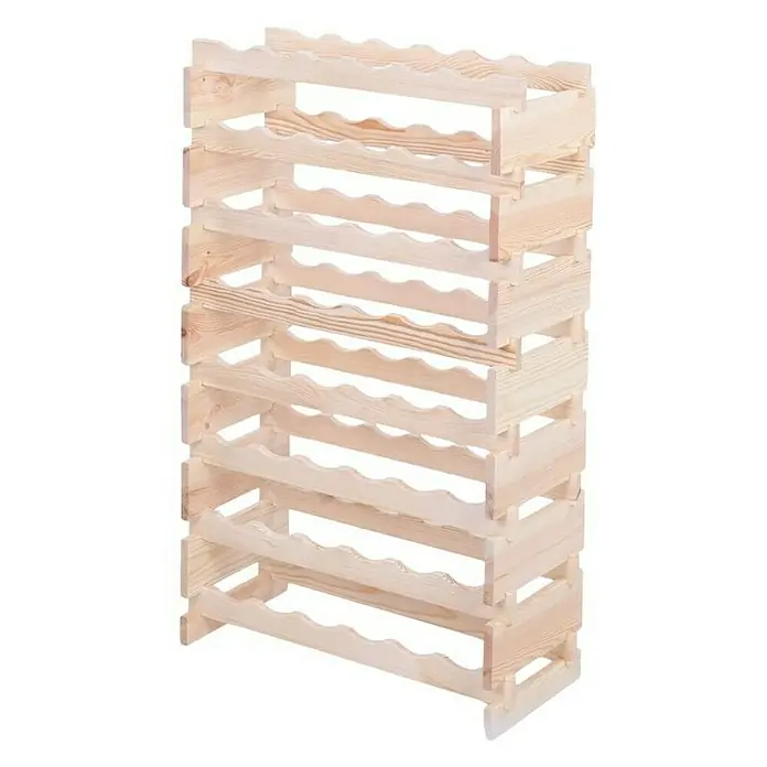 Proregal Flaschenregal Weinregal VINOTECA FLEX PRO für 48 Flaschen - L x B x H: 28 x 65 x 107 cm, Holz, Anzahl Böden: 8 Stk. - Weinregal aus Holz, ideal für die Aufbewahrung und Präsentation Ihrer Weinsammlung. Das Regal bietet Platz für mehrere Flaschen und ist stabil gebaut.
