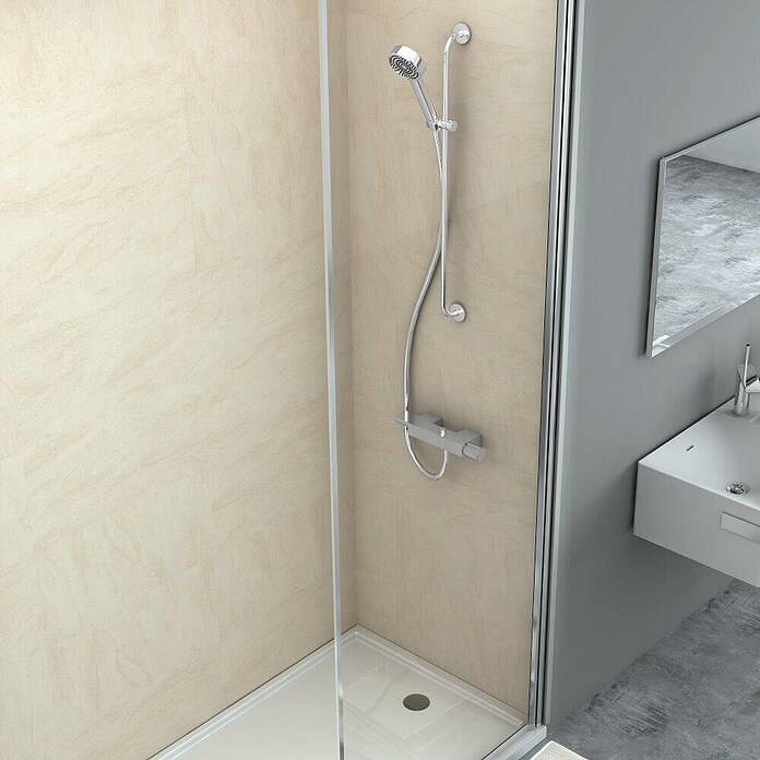 Bariperfil Aqua Wandverkleidung (60 x 30 cm, Creme)