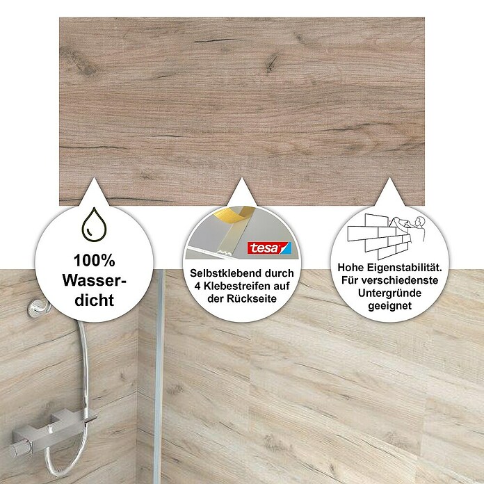 Bariperfil Aqua Wandverkleidung (60 x 30 cm, Braun) | BAUHAUS