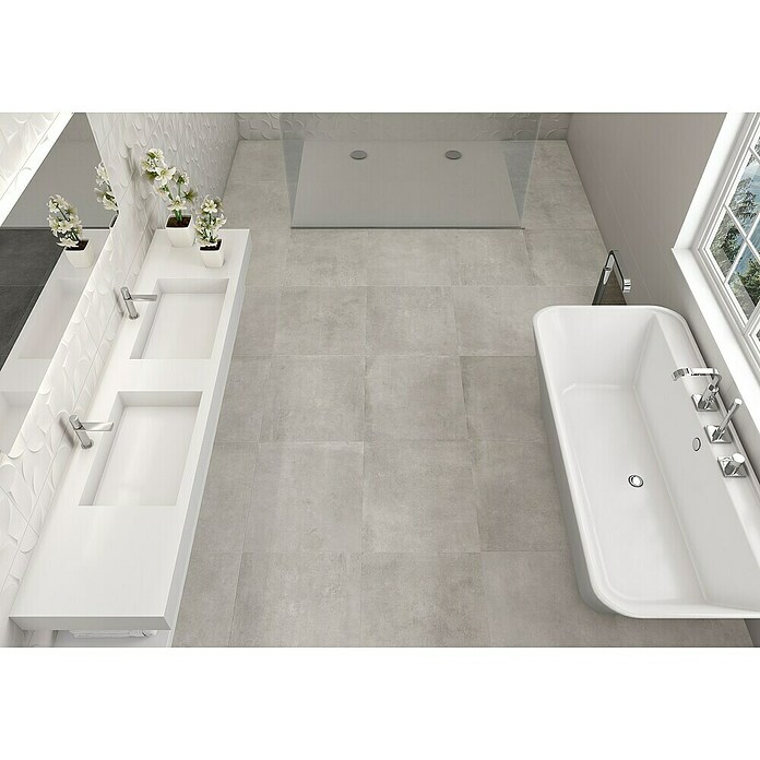 Tau ceramica Vloertegel Cancan (60 cm x 60 cm x 8,5 mm, Grijs, Mat) | BAUHAUS
