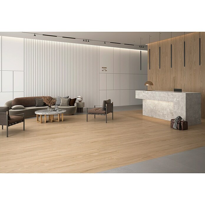 Tau ceramica Vloertegel Dover Sand (120 cm x 20 cm x 9 mm, Mat, Sand, Gerectificeerd) | BAUHAUS