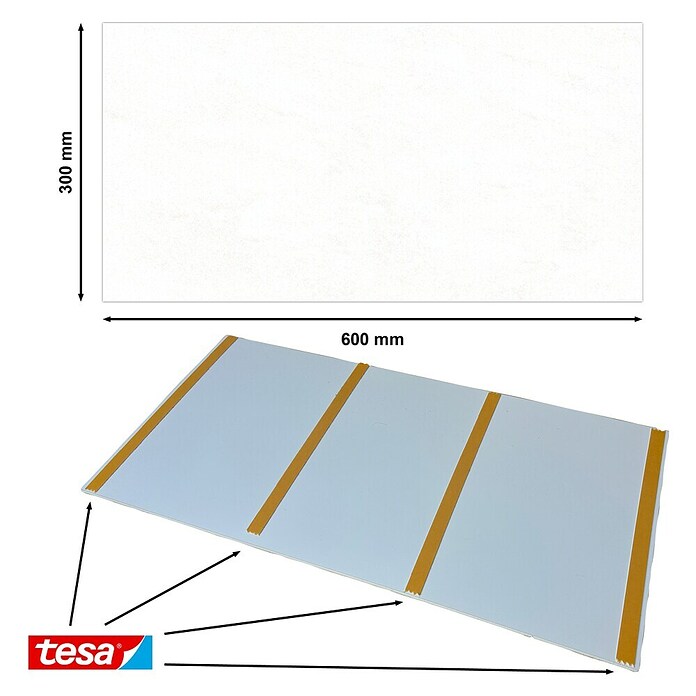 Bariperfil Aqua Wandverkleidung (60 x 30 cm, Weiß) | BAUHAUS