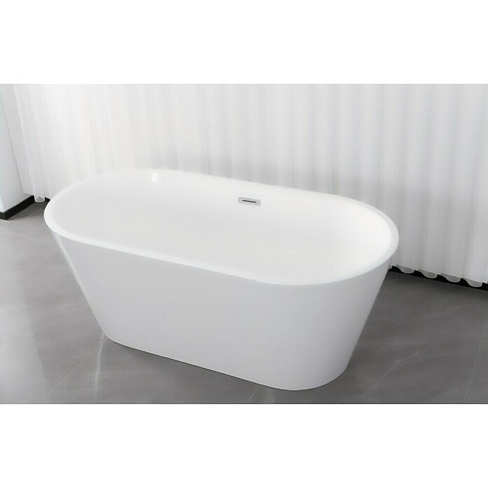 Sanotechnik Samostoječa kopalna kad York  (Do x Š: 170 x 75 cm, Sanitarni akril, Bela) | Samostoječe kopalne kadi | Kopalne kadi | Kopalnica in sanitarije | Izdelki | BAUHAUS