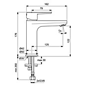 Ideal Standard Cerafine O Wastafelkraan (Zwart, Mat) | BAUHAUS