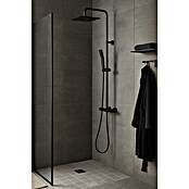 Sistema de ducha Wood (Con grifo termostático, Negro) | BAUHAUS