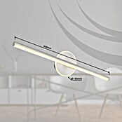 Globo LED-Wandleuchte Pepe (10 W, B x H: 608 x 130 mm, Silber, Neutralweiß) | BAUHAUS