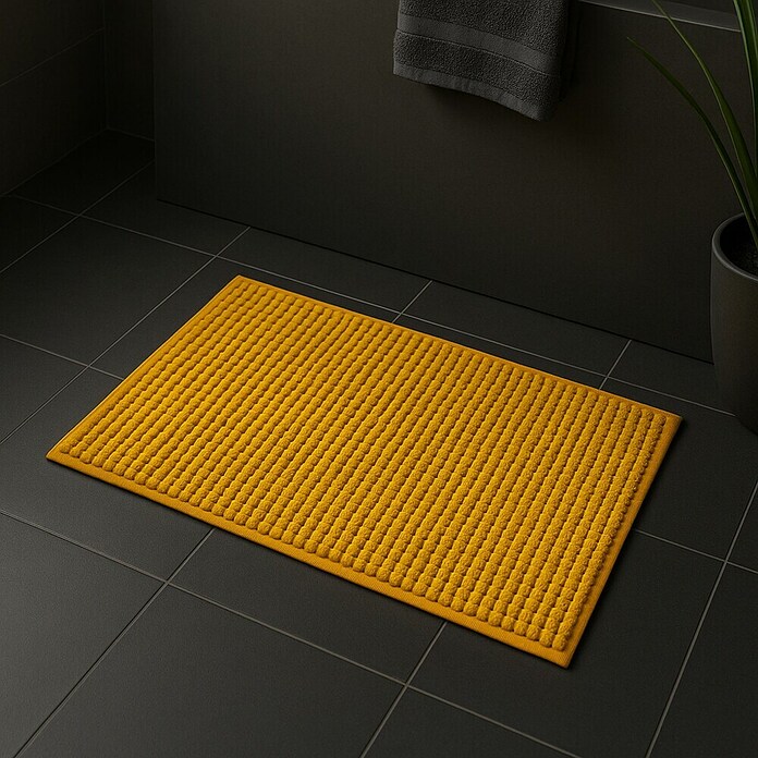 MSV Alfombra de baño Chenille (40 x 60 cm, Azafran) | BAUHAUS