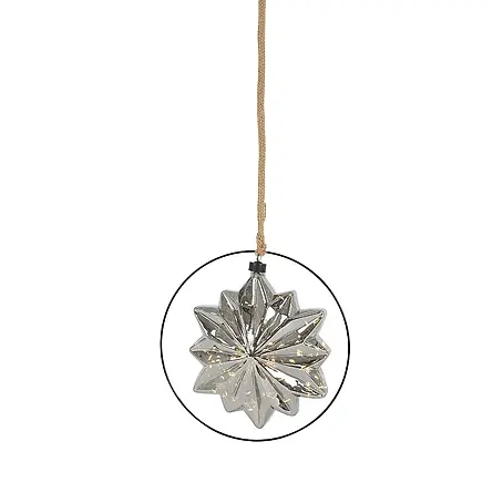 ECD Germany  LED-Weihnachtsdekofigur Kugelleuchte Weihnachtkugel LED Dekokugel Pendelleuchte Lichterkugel