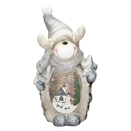 ECD Germany  LED-Weihnachtsdekofigur 3D Deko Aufsteller Ornament Weihnacht Dekofigur