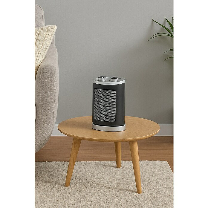 Voltomat HEATING Calefactor de aire (1.000 W - 1.500 W, Negro, 17 x 13 x 24,5 cm) | BAUHAUS