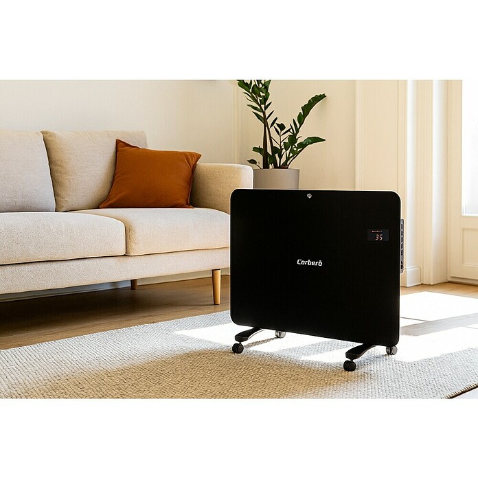 Corberó Convector Turbo (1.500 W, 27,2 x 66,6 x 53,5 cm, Negro) | BAUHAUS