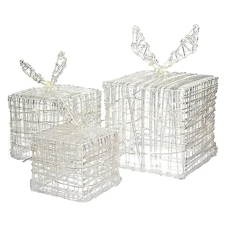 ECD Germany  LED-Weihnachtsdekofigur LED Dekolicht Geschenkboxen Weihnacht Dekoobjekt