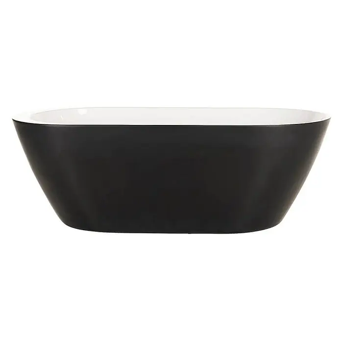 Home Deluxe Freistehende Badewanne CODO - Schwarz - Elegante, freistehende Badewanne in Schwarz und Weiß. Die moderne Formgebung macht sie zum Blickfang in jedem Badezimmer.\n