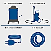 Scheppach Elektro-Nass- & Trockensauger VC50 (1 400 W, Behältervolumen: 50 l, Manuell) | BAUHAUS