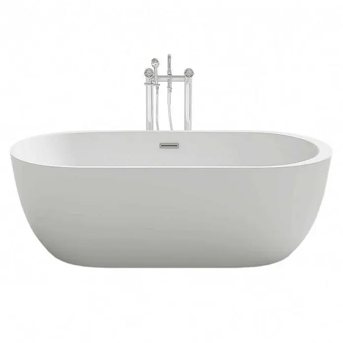 Home Deluxe Freistehende Badewanne CODO - Weiß - Freistehende Badewanne mit Armatur. Das moderne Design und die glatte Oberfläche machen sie zu einem Blickfang im Badezimmer.