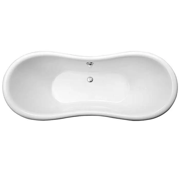 Home Deluxe Freistehende Badewanne FAMA - Weiß - Die elegante, freistehende Badewanne in Weiß, ideal für entspannende Bäder und als stilvolles Element im Badezimmer.