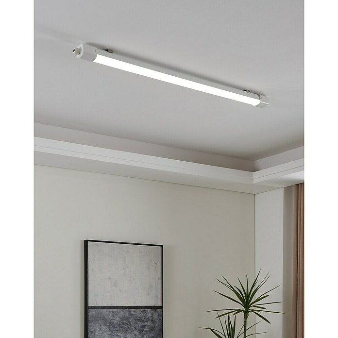 Eglo Stenska in stropna svetilka Slim Sensor  (30 W, Do x Š x V: 110,5 x 5,6 x 5,3 cm, Bela, Nevtralno bela) | 3095 - Kellerlicht | CAKA - Zweckleuchten | CAK - Technisches Licht | CA - Beleuchtung | C - Elektro | BAUHAUS