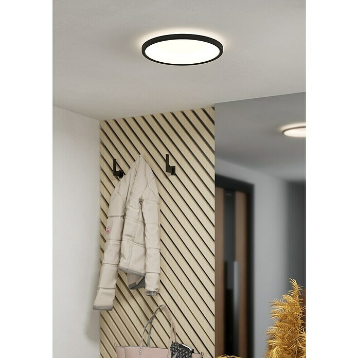Eglo LED stropna svetilka Minerario  (16,4 W, Ø x V: 30 x 3 cm, Črna, Toplo bela) | 3016 - Deckenleuchte | CACB - Deckenleuchten | CAC - Indoorleuchten | CA - Beleuchtung | C - Elektro | BAUHAUS