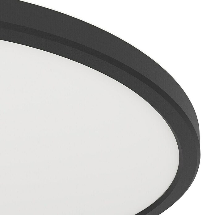 Eglo LED stropna svetilka Minerario  (16,4 W, Ø x V: 30 x 3 cm, Črna, Toplo bela) | 3016 - Deckenleuchte | CACB - Deckenleuchten | CAC - Indoorleuchten | CA - Beleuchtung | C - Elektro | BAUHAUS