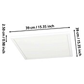 Eglo LED stropna svetilka Minerario  (20,2 W, Do x Š x V: 39 x 39 x 3 cm, Bela, Toplo bela) | 3016 - Deckenleuchte | CACB - Deckenleuchten | CAC - Indoorleuchten | CA - Beleuchtung | C - Elektro | BAUHAUS