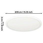 Eglo LED stropna svetilka Minerario  (20,2 W, Ø x V: 39 x 3 cm, Bela, Toplo bela) | 3016 - Deckenleuchte | CACB - Deckenleuchten | CAC - Indoorleuchten | CA - Beleuchtung | C - Elektro | BAUHAUS