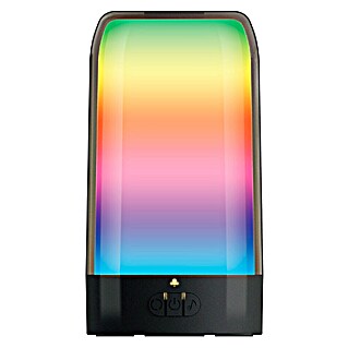 Calex Accu-tafellamp Vista (l x b x h: 188 x 100 x 188 mm, Zwart, RGB, IP20)