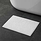 MSV Alfombra para baño Chenille (40 x 60 cm, Blanco)