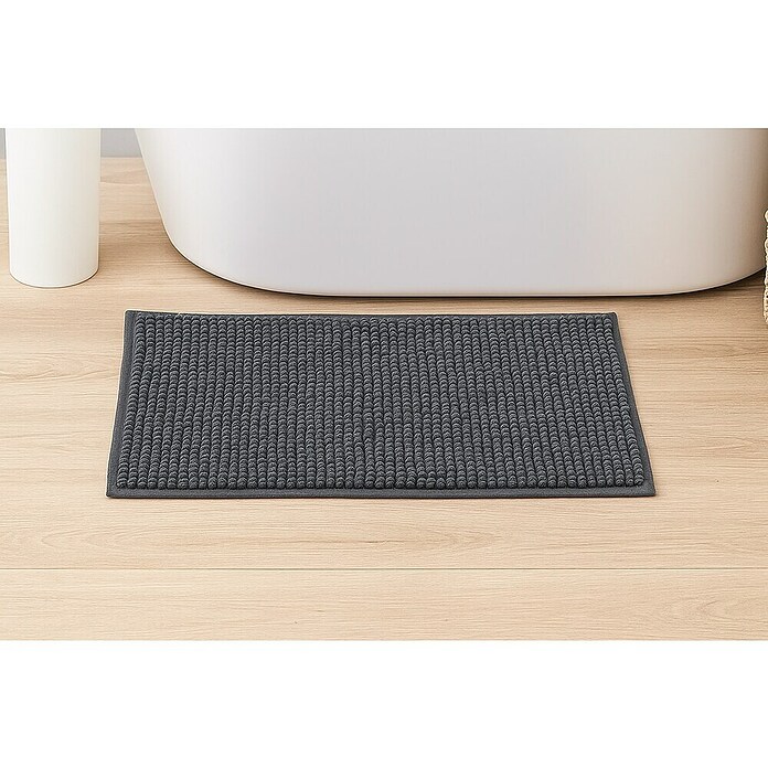MSV Alfombra de baño Chenille (50 x 80 cm, Grey) | BAUHAUS