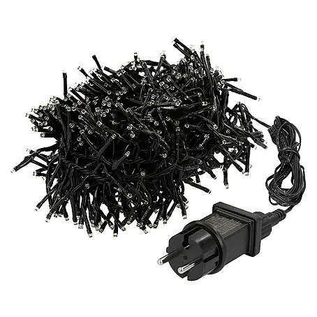 ECD Germany  LED-Clusterlichterkette 768 LEDs 5,5m für Innen & Außen IP44 Warmweiß