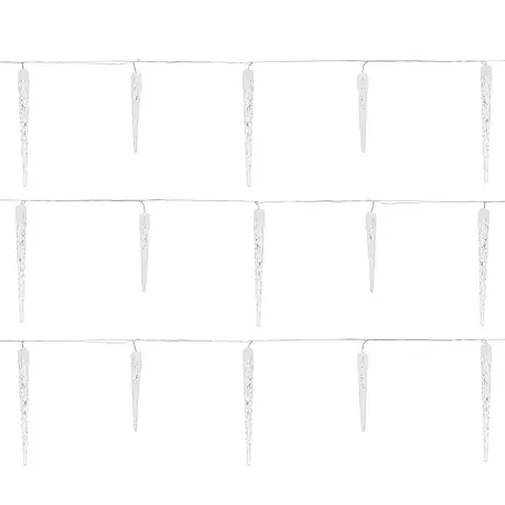 ECD Germany  LED-Lichterkette 72 LEDs 6,9m für Innen & Außen IP44 Kaltweiß