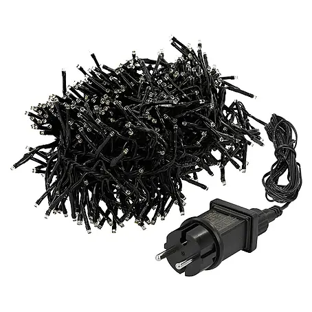 ECD Germany  LED-Clusterlichterkette 768 LEDs 5,5m für Innen & Außen IP44 Warmweiß