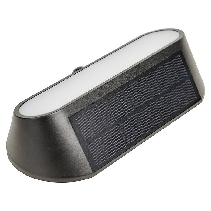 Arte confort Aplique solar LED para exterior Evra (1,5 W, Blanco cálido, Negro) | BAUHAUS