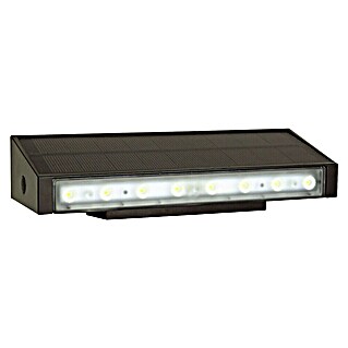 Arte confort Aplique solar LED para exterior Trape (1,3 W, Blanco neutro, Negro)