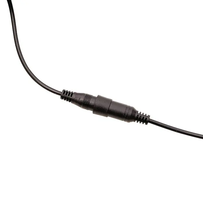 Arte confort Aplique solar para exterior Seyla - 3,5 W, Blanco neutro, Negro - Cable negro con conector, que facilita la conexión de dispositivos y garantiza una alimentación fiable y datos.