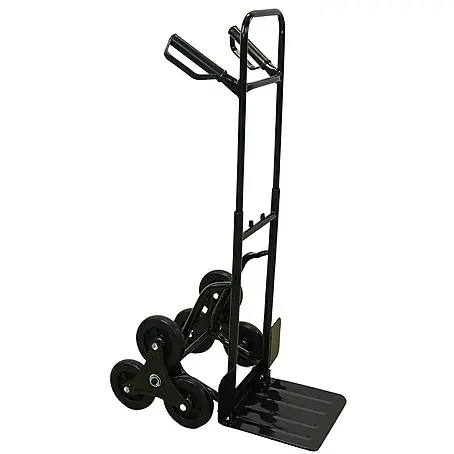 Proregal  Treppen-Sackkarre ODIN ALL BLACK mit klappbarer Schaufel & Vollgummibereifung