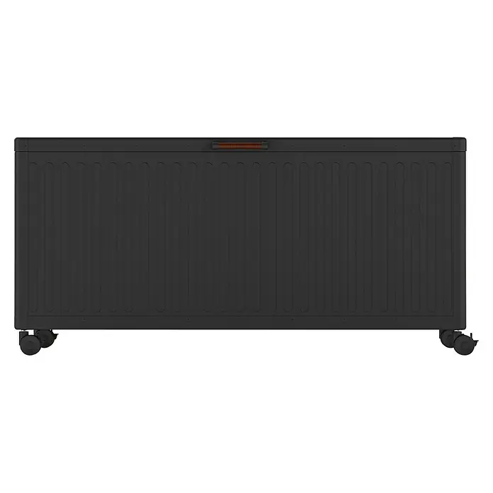 Kissenbox Mirador Life - L x B x H: 164,8 x 72 x 70 cm, Metall, Anthrazit - Eine graue, rechteckige mobile Aufbewahrungsbox mit Griff oben, ideal für die Organisation verschiedener Gegenstände im Haus.