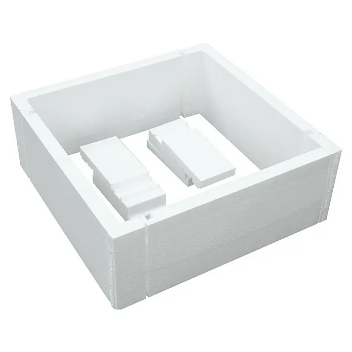 Aedler Duschwannenträger - L x B: 136,6 x 96,6 cm, Expandiertes Polystyrol, Weiß - Isolierter Behälter aus expandiertem Polystyrol. Ideal für den Transport von temperaturempfindlichen Produkten.