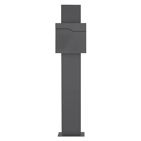 ML-Design  Standbriefkasten Briefkastenanlage mit Ständer Anthrazit 170cm Mailbox mit Pfosten