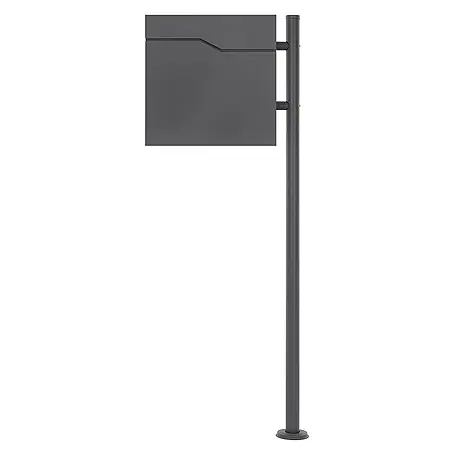 ML-Design  Standbriefkasten Briefkastenanlage mit Ständer Anthrazit 120cm Mailbox mit Pfosten