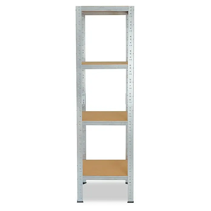 shelfplaza Schwerlastregal HOME - H x B x T: 180 x 50 x 50 cm, Traglast pro Boden: 175 kg, Stecken, verzinkt - Ein hoher Regalschrank mit robustem Metallrahmen und stabilen Holzböden, ideal für Lagerung und Organisation.