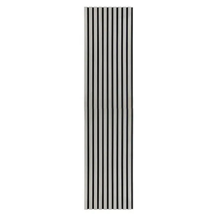 Home Deluxe Akustikpaneel SONIC Farbe: Grey Oak - Grey Oak, L x B x S: 240 cm x 2,1 cm x 21 mm, 1 Stk., 0,97 m² - Elegantes Akustikpaneel in Streifenoptik. Die hellen Holzlamellen kombiniert mit den dunklen Akustik-Filz sorgen für eine optimale Schallabsorption und modernes Design.