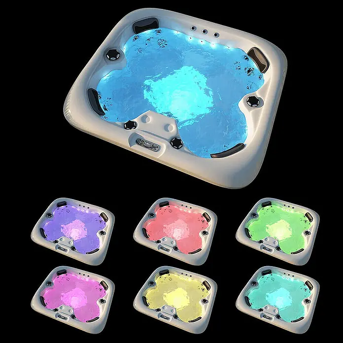 Home Deluxe Outdoor Whirlpool SEA STAR Pure -  - Auswahl an Whirlpools mit Farbwechsel-LED-Beleuchtung. Verschiedene Farben verfügbar.
