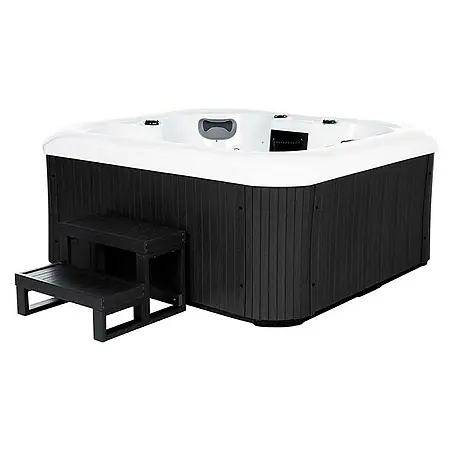 Home Deluxe Outdoor Whirlpool SEA STAR Mit Treppe und Thermoabdeckung