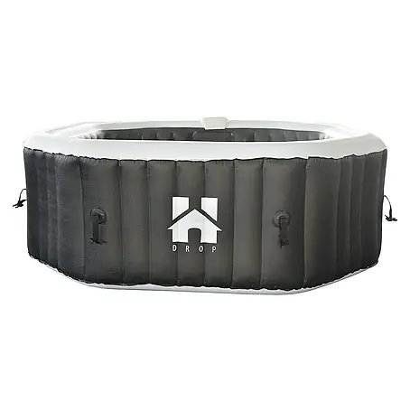 Home Deluxe  Außen-Whirlpool DROP inkl. Kissen, Getränkehalter und Sonnendach
