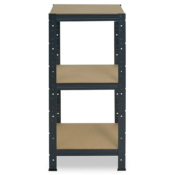shelfplaza Schwerlastregal HOME - H x B x T: 100 x 60 x 60 cm, Traglast pro Boden: 175 kg, Stecken, anthrazit - Regal mit drei Ablagen, ideal für Lagerung und Organisation. Das robuste Design bietet zuverlässigen Stauraum in Werkstatt oder Garage.