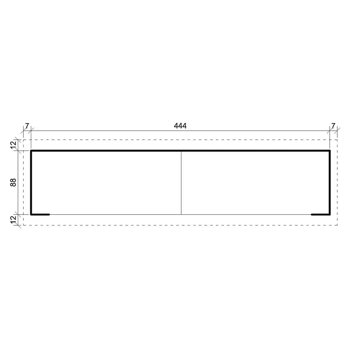 Timbela Kaminholzregal M203 - 100 x 100 x 199 cm, Holz, Natur - Abbildung eines Produktdiagramms mit Bemaßungen. Ideal für Bauplanung und technische Dokumentation mit präzisen Angaben.