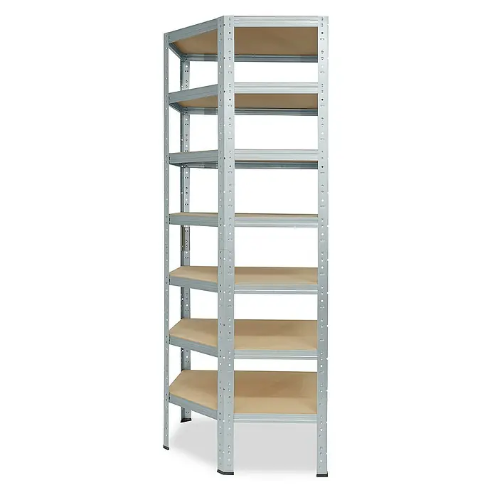 shelfplaza Schwerlastregal HOME - H x B x T: 230 x 90 x 60 cm, Traglast pro Boden: 175 kg, Stecken, verzinkt - Regal mit Metallrahmen und Holzregalböden. Das robuste Regal bietet viel Stauraum für verschiedene Gegenstände.